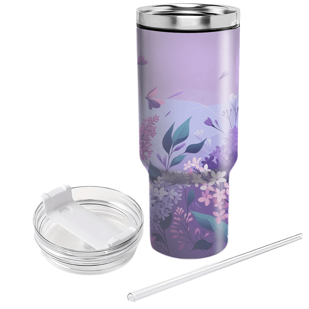 Spring Lilac Breeze  Personalized Tumblers