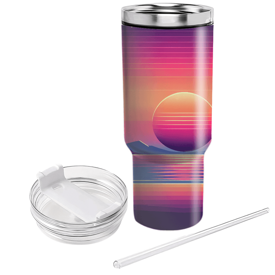 Chillwave Sunset  Tumbler Cups