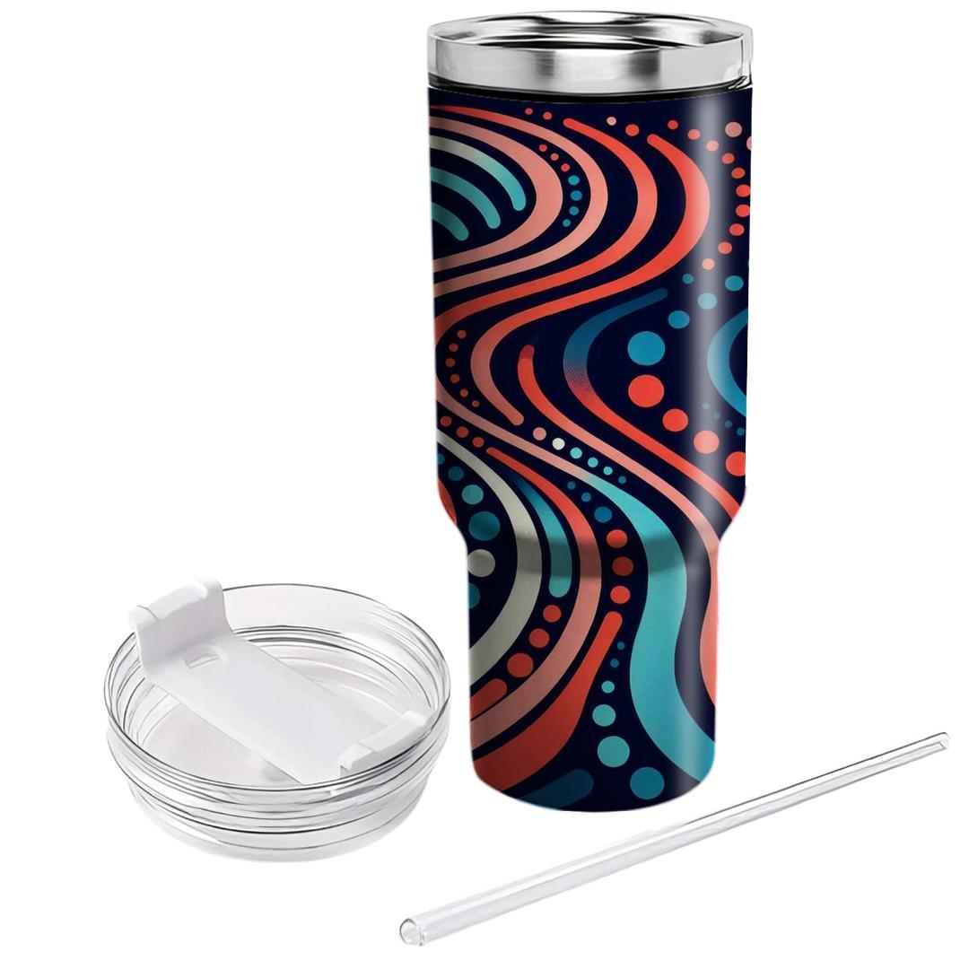 Circular Wave Rhythm  Tumblers For Gifts
