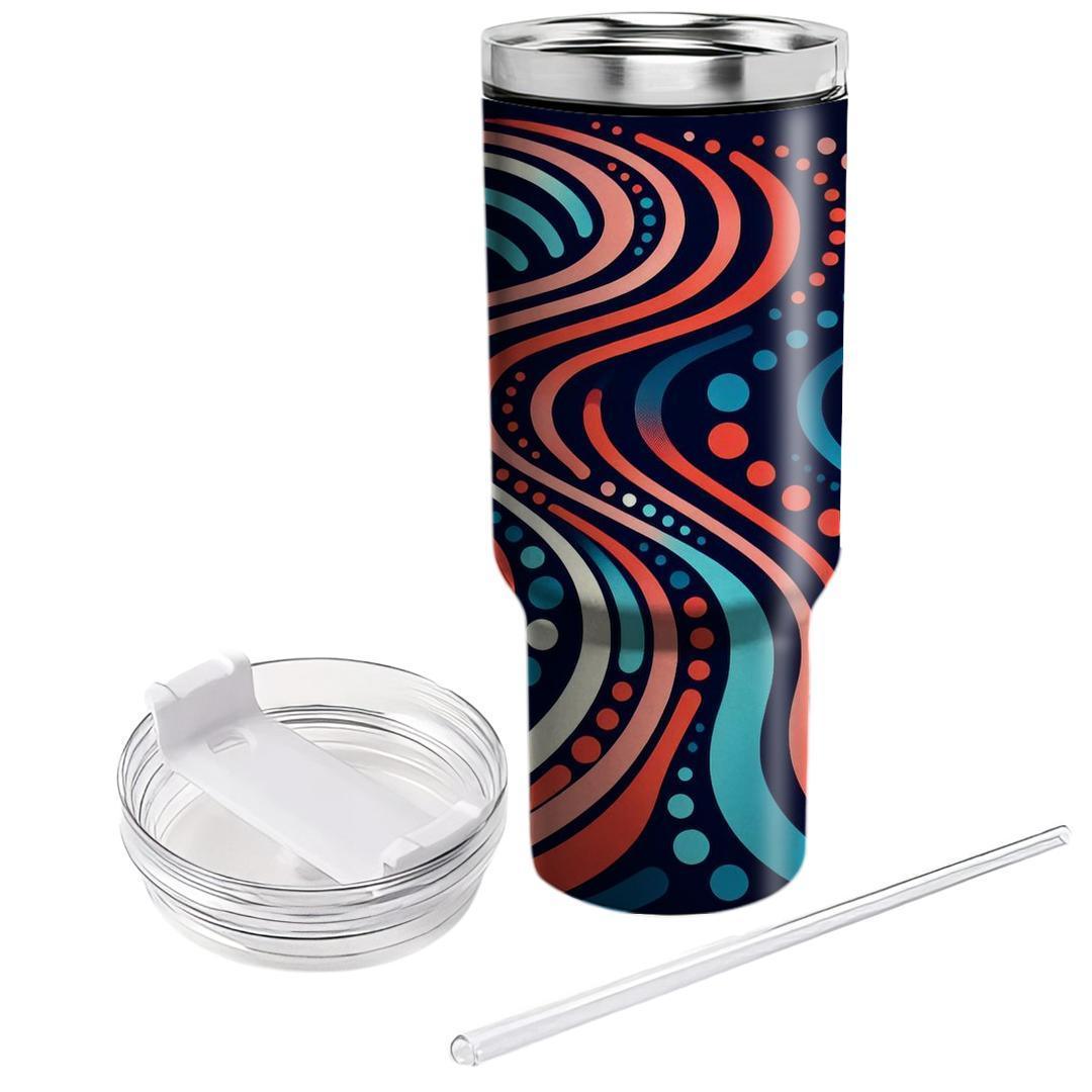 Circular Wave Rhythm  Tumblers For Gifts