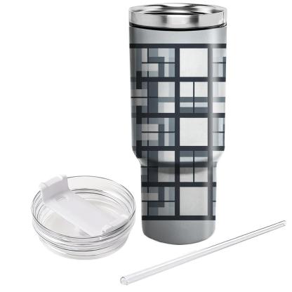 Minimalist Geometric Grid  Tumblers For Gifts
