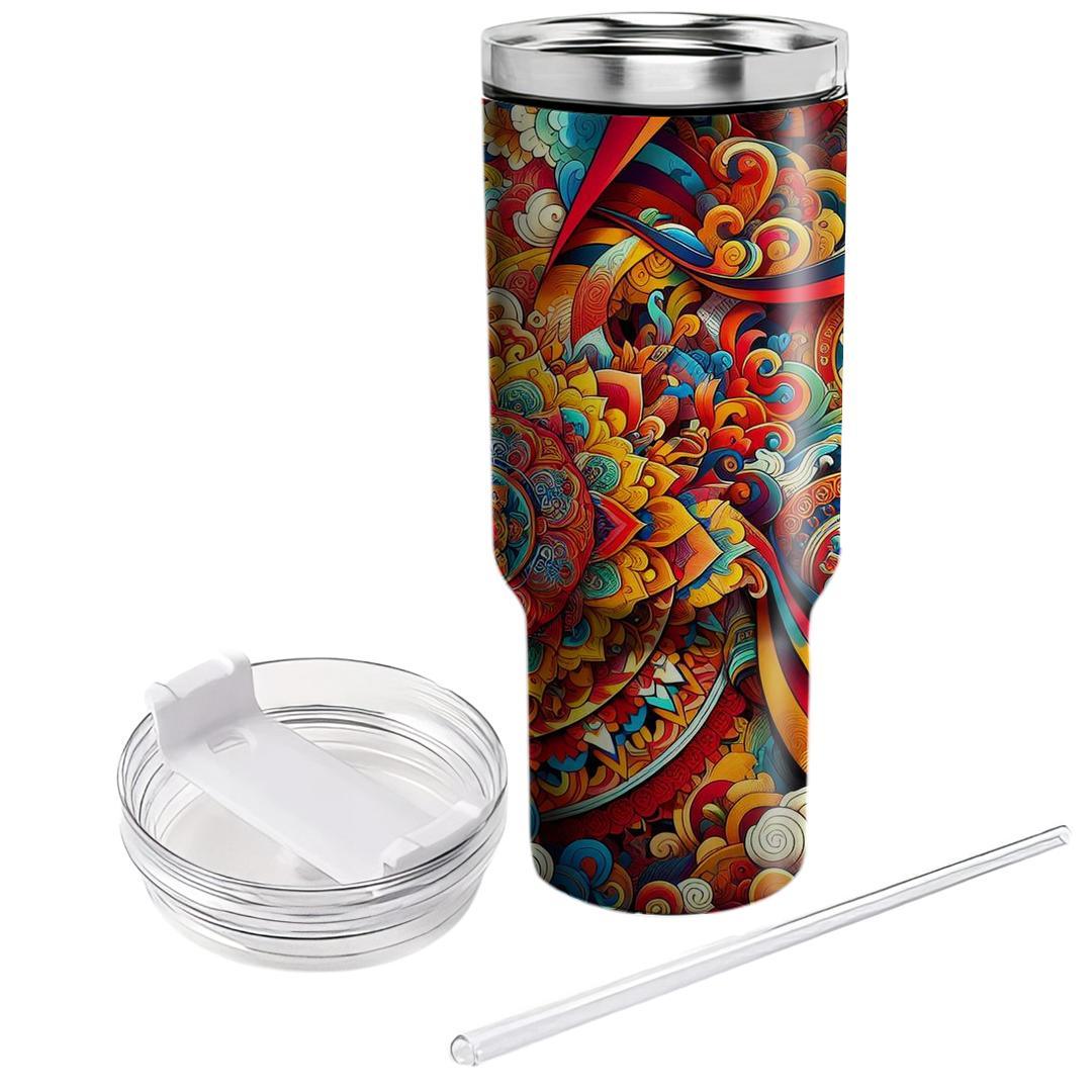Ritual Of Colors - Tibetan New Year  Decorative Tumblers