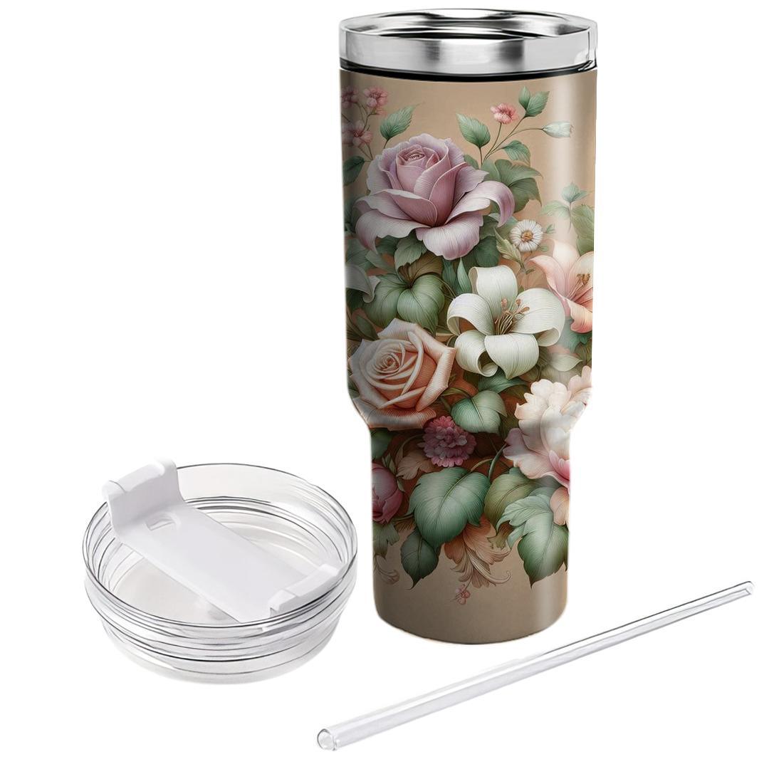 Floral Lace Harmony  Tumbler Cups