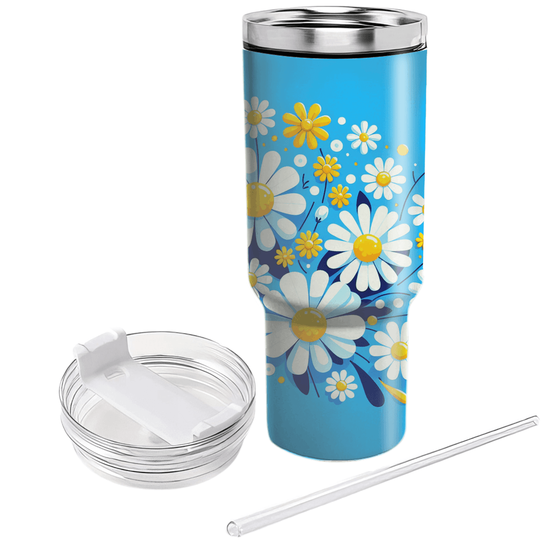 Charming Daisy Dreams  Tumblers With Lids