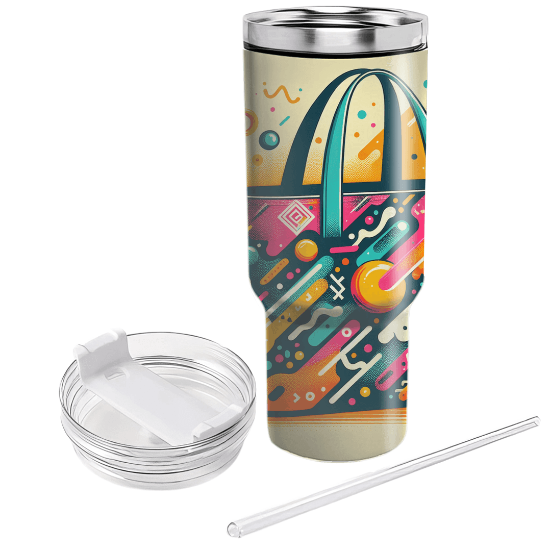 Neon Splatters Beach Bag Custom Tumblers