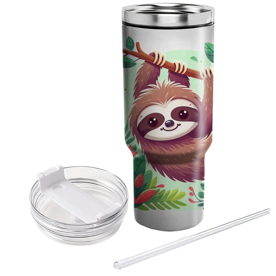 Whimsical Sloth  Tumblers With Lids