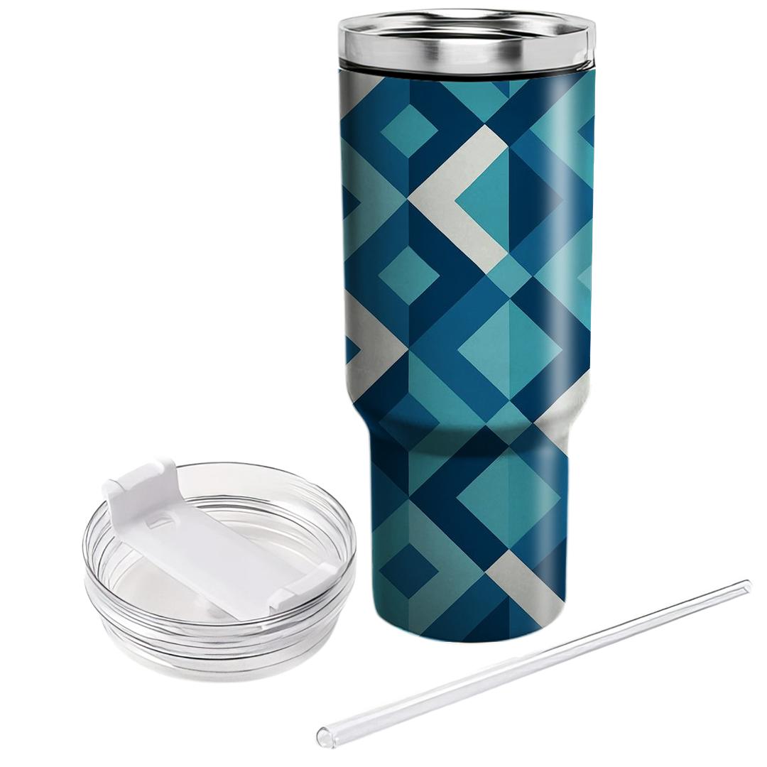 Abstract Diamond Interlace Unique Tumblers