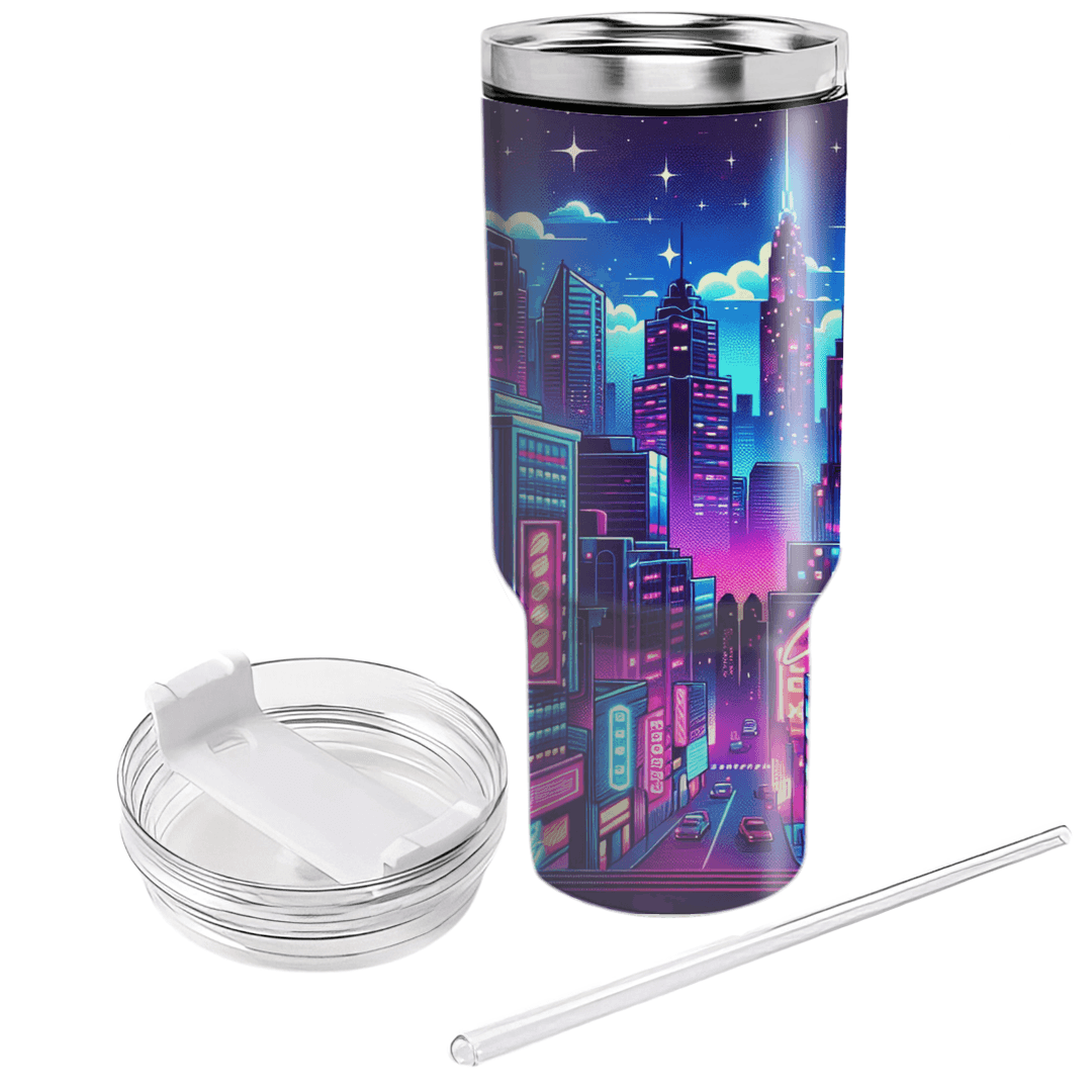 Electric City Nights Insulated Tumblers