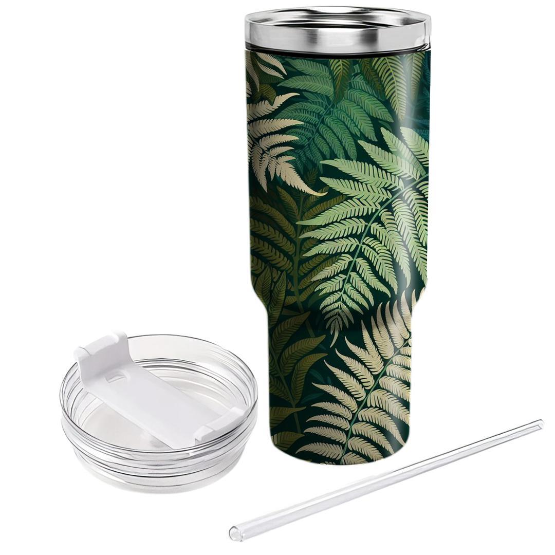 Lush Fern Oasis  Unique Tumblers