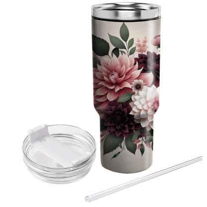Romantic Dahlia Dream  Insulated Tumblers