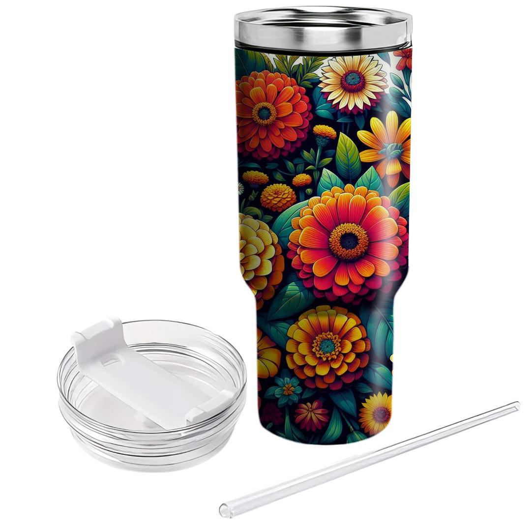 Summer Garden Floral  Unique Tumblers