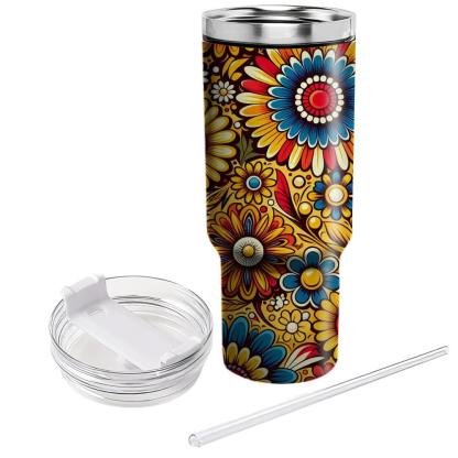 Bright Sunshine Floral  Travel Tumblers
