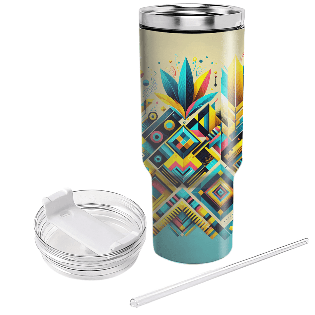 Festive Geometry - A Carnival Vibe  Decorative Tumblers