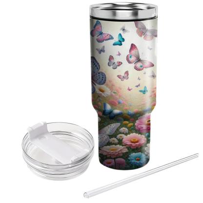 Elegant Butterfly Ballet  Tumblers With Lids