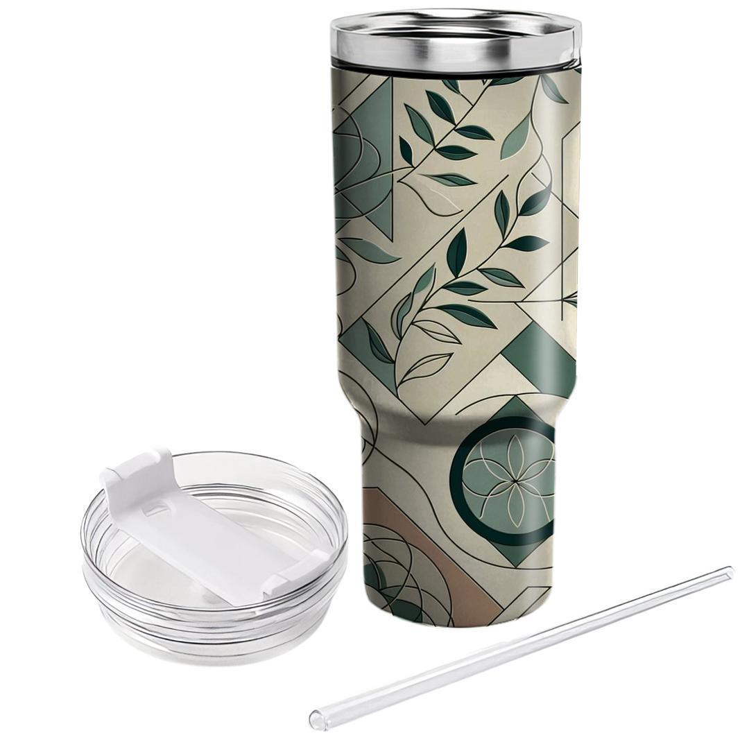 Geometric Nature Harmony  Tumblers For Gifts