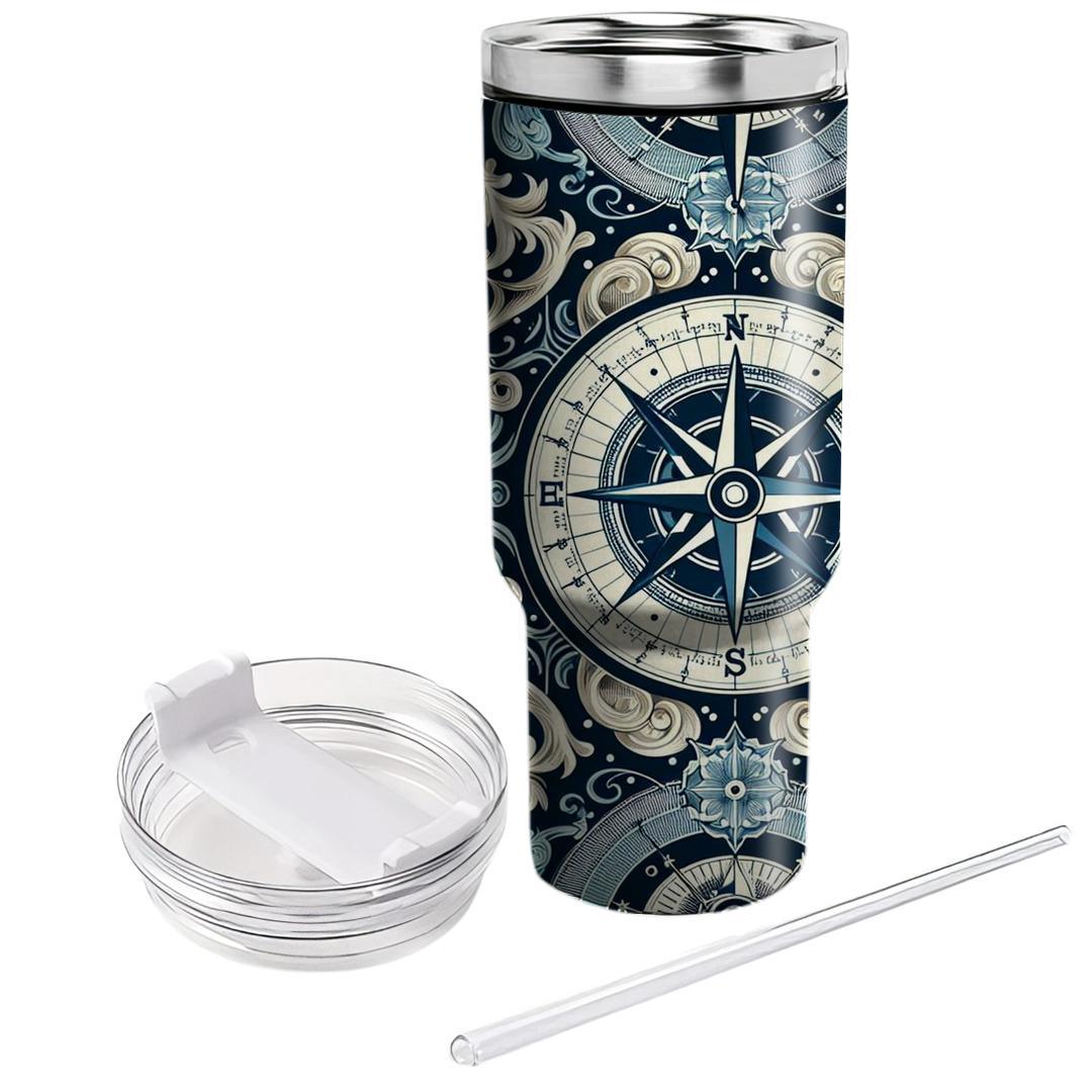 Nautical Compass Chart  Custom Tumblers