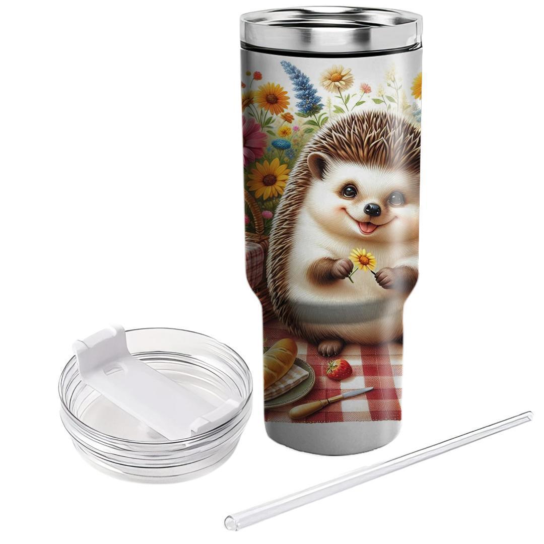 Charming Hedgehog Picnic  Travel Tumblers