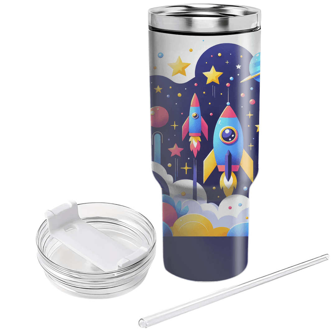 Cosmic Space Adventure Travel Tumblers