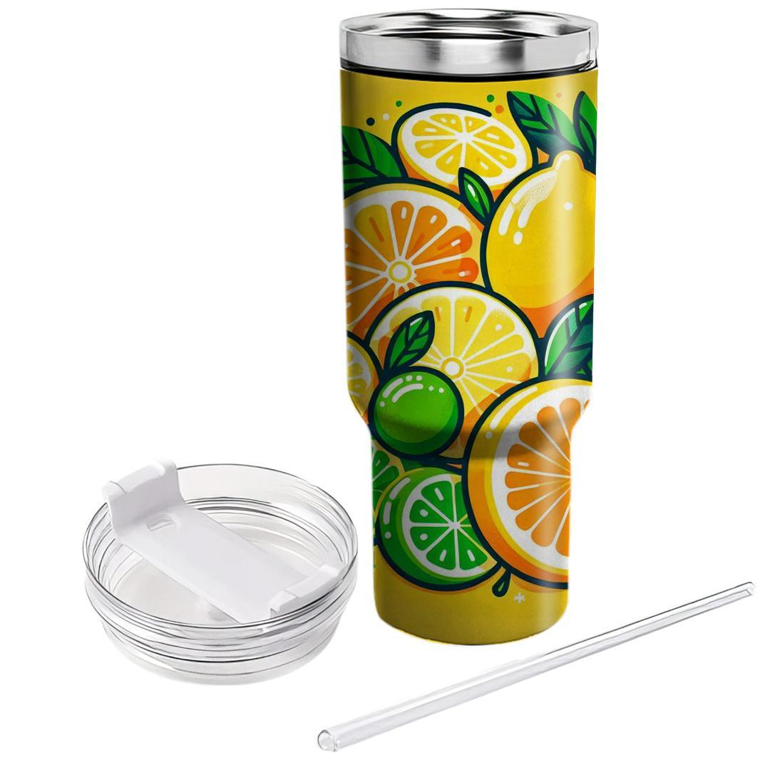 Sunshine Citrus Burst  Travel Tumblers