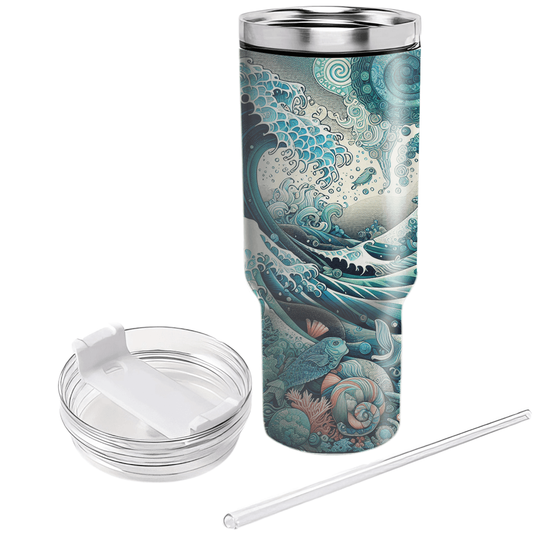 Chasing Horizons - World Oceans Day  Custom Tumblers