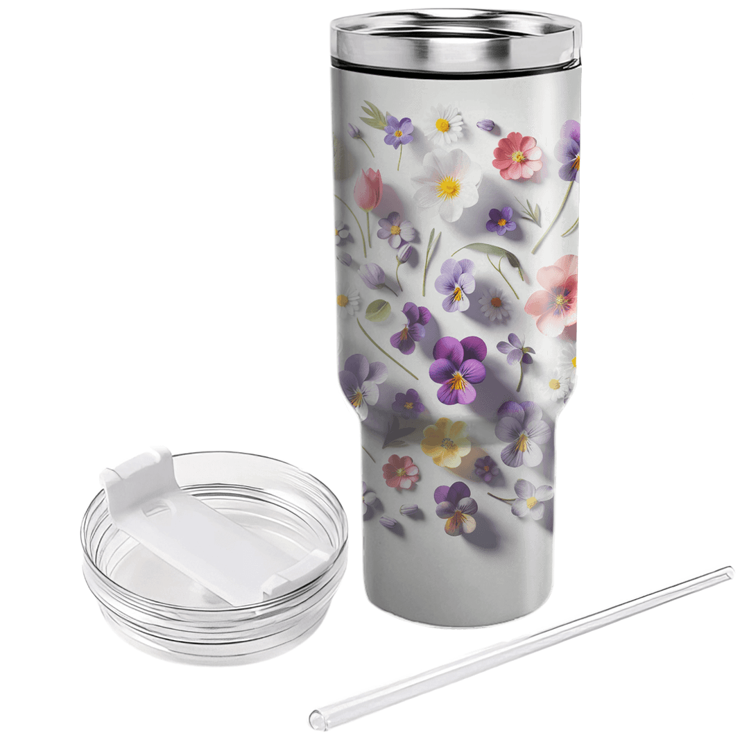 Floral Whimsy  Travel Tumblers