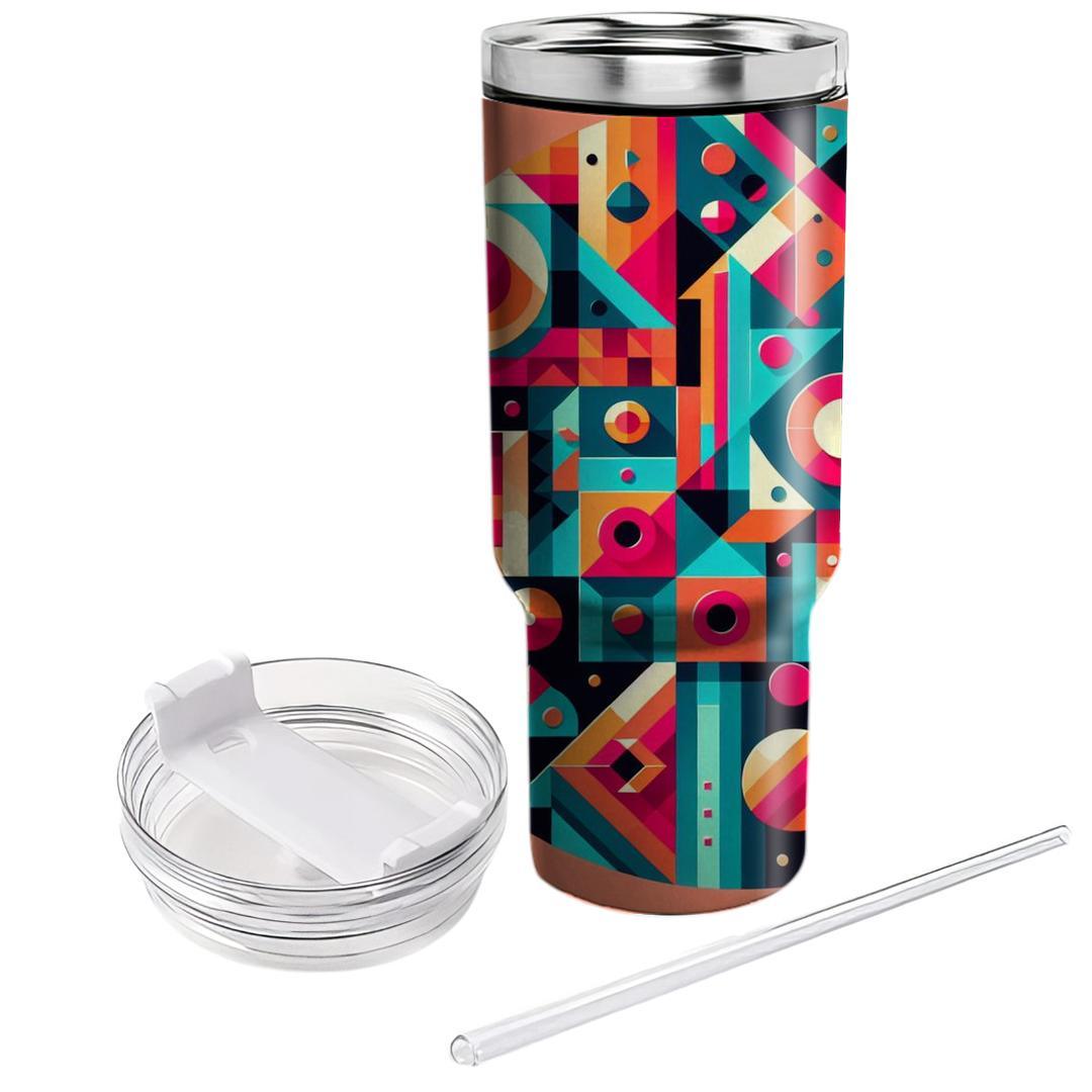 Retro Abstract Art  Travel Tumblers