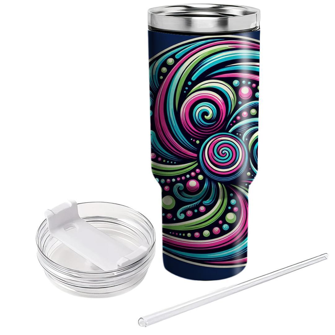 Trippy Spiral Dreams  Tumblers With Lids