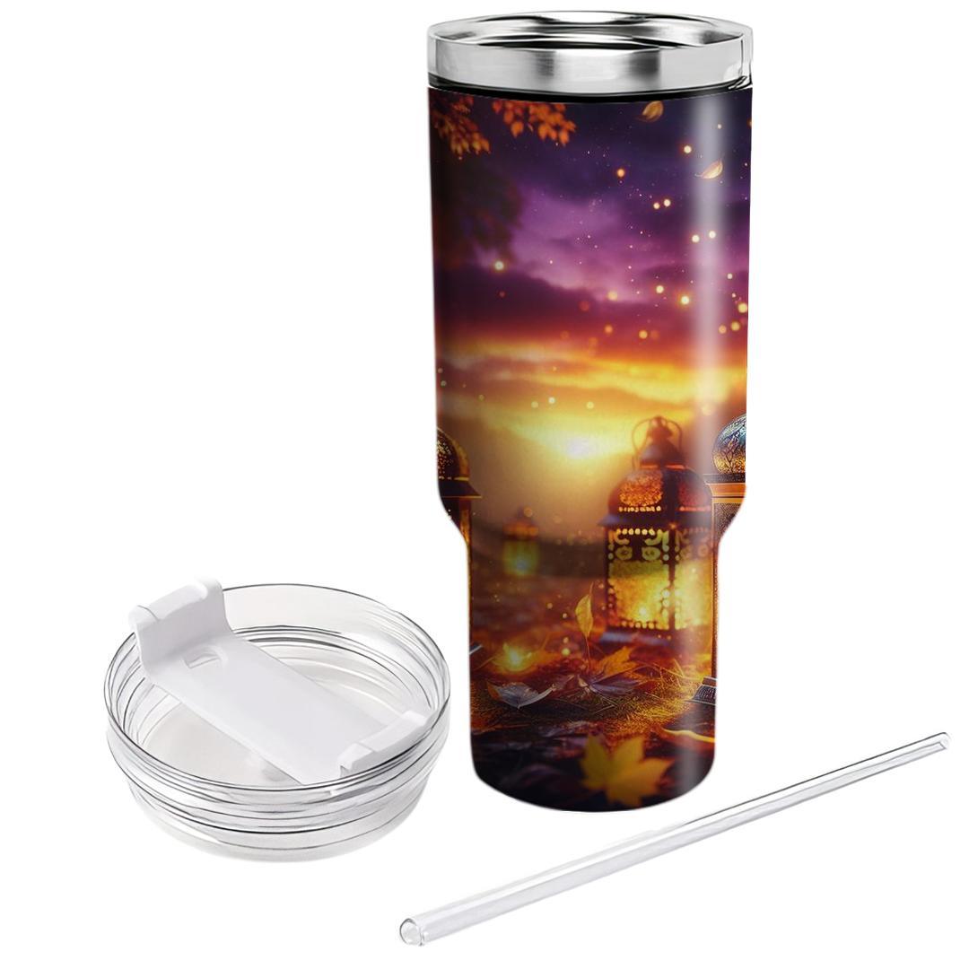 Autumn Lantern Light  Tumbler Cups