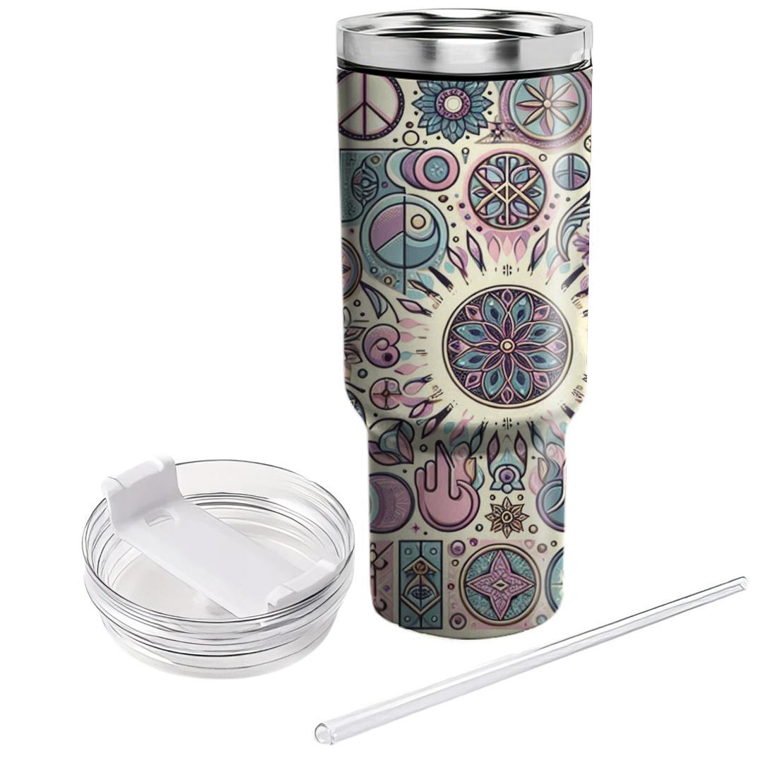Boho Peaceful Pathways  Unique Tumblers