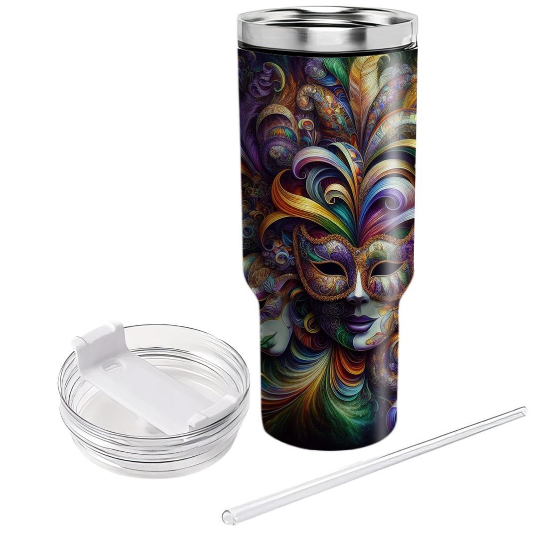 Masks Of The Ancients - Carnival Fusion  Tumblers With Lids