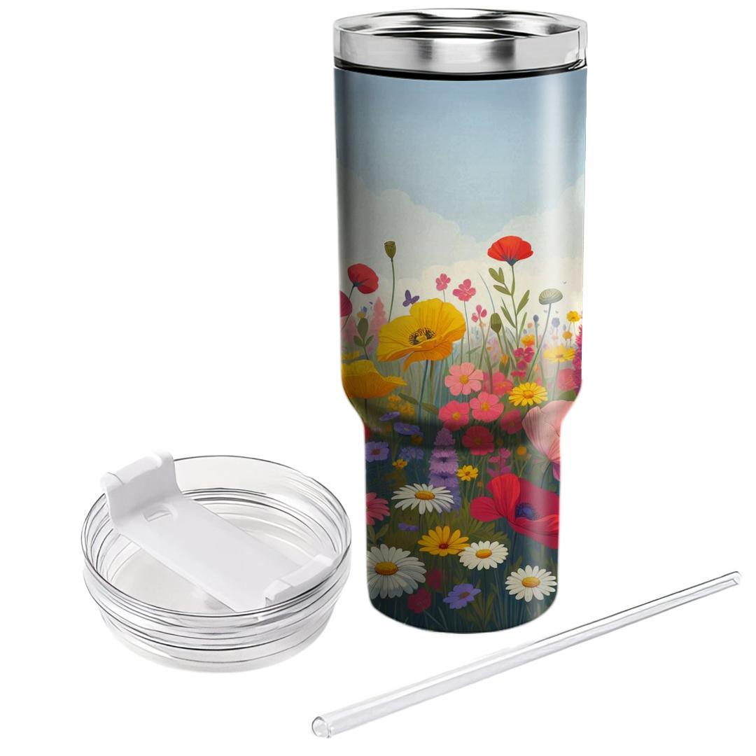 Spring Wildflower Wonderland  Tumbler Cups