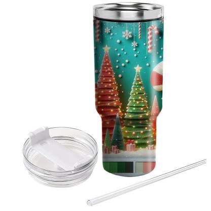 Whimsical Lights - Christmas Wonderland  Tumblers With Lids