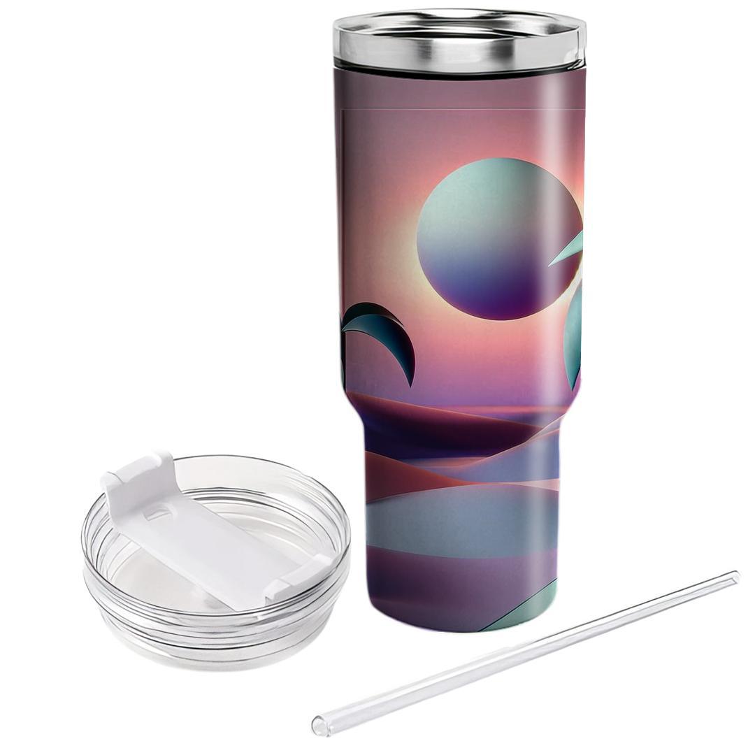 Retro Palms  Personalized Tumblers