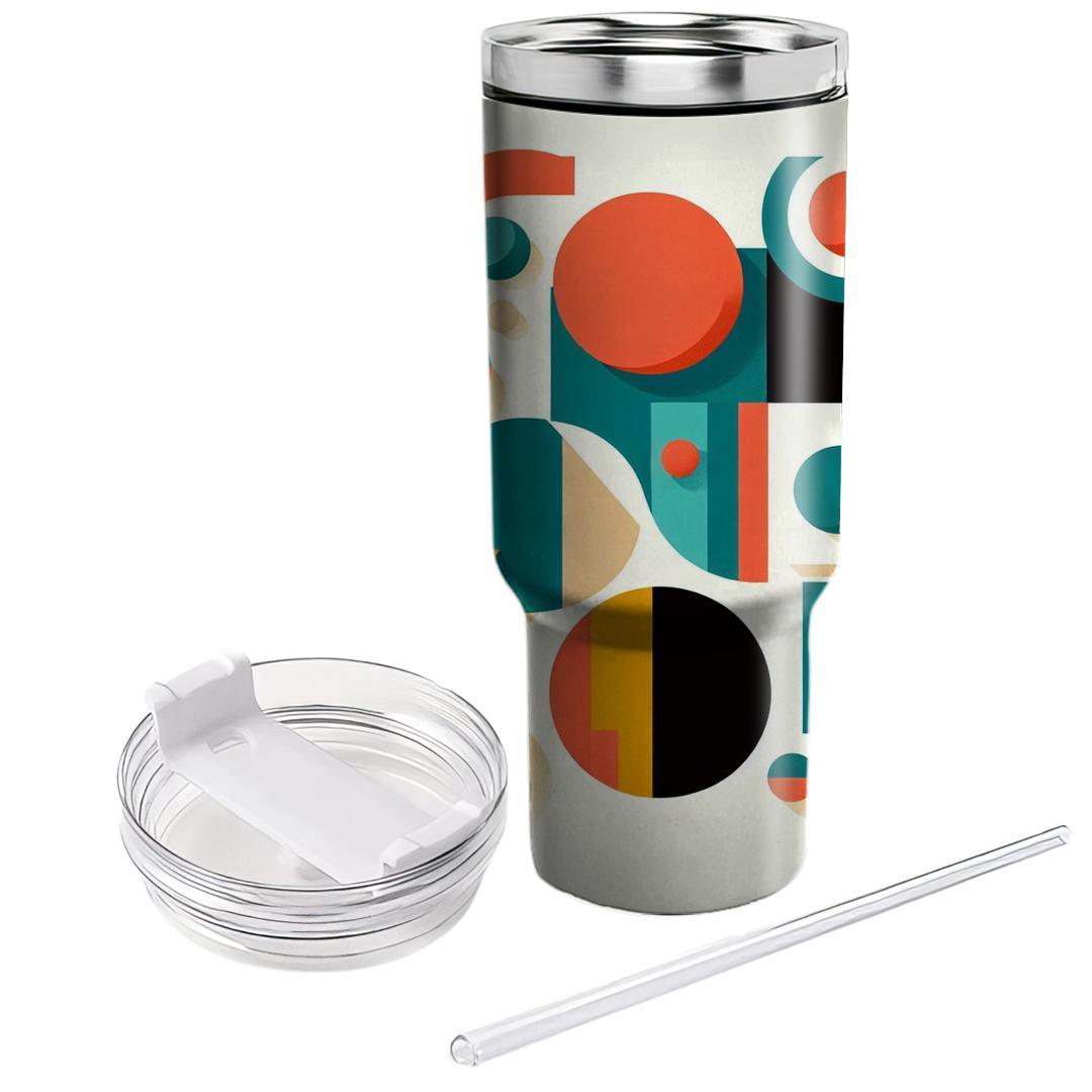 Mod Abstract Shapes  Travel Tumblers