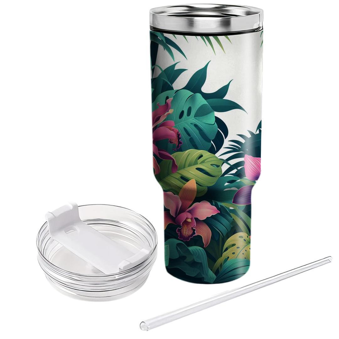 Jungle Orchid Reverie  Unique Tumblers