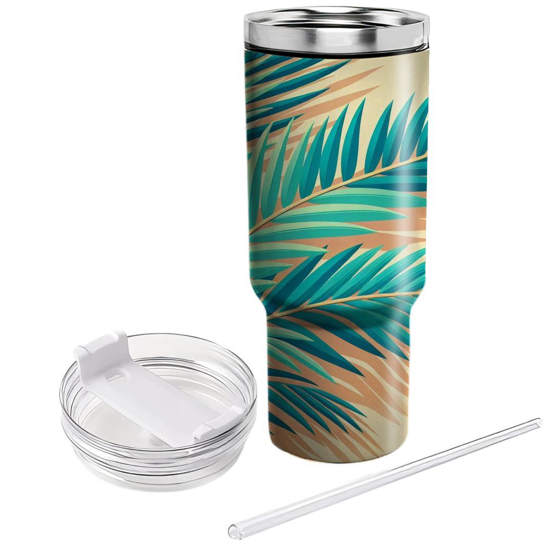 Tropical Palm Oasis  Decorative Tumblers