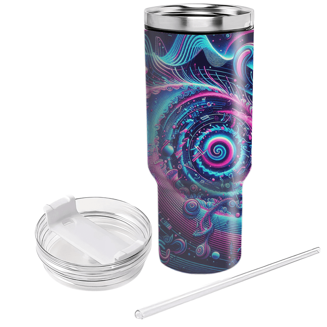 Synthpop Swirl  Custom Tumblers