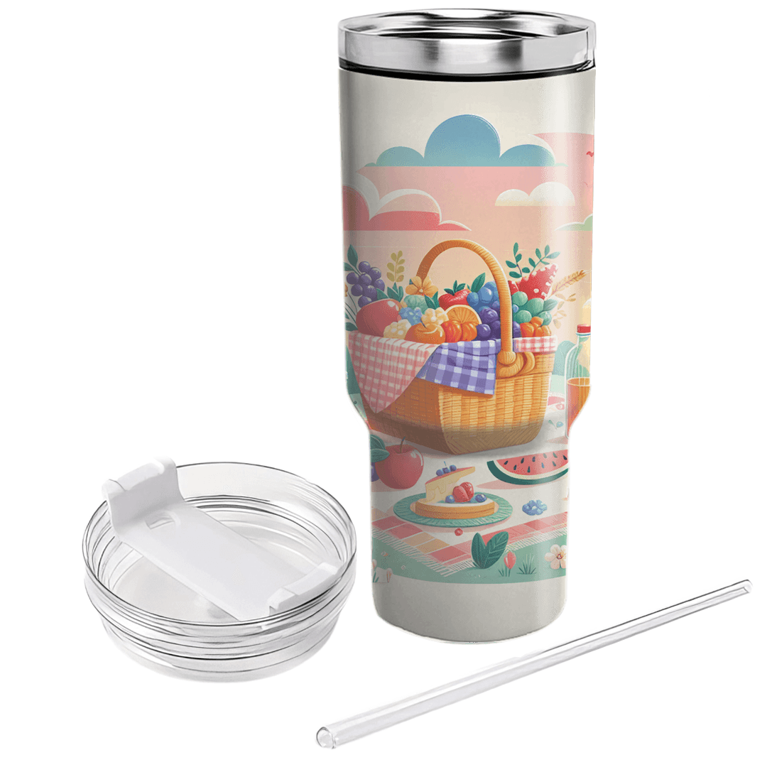 Spring Picnic Bliss  Personalized Tumblers