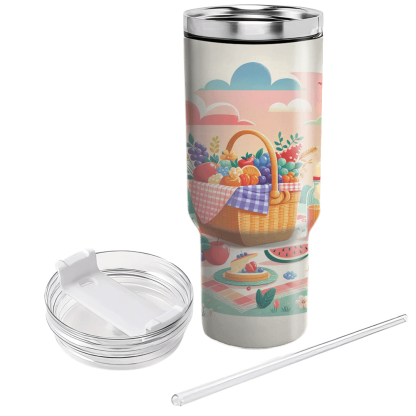 Spring Picnic Bliss  Personalized Tumblers