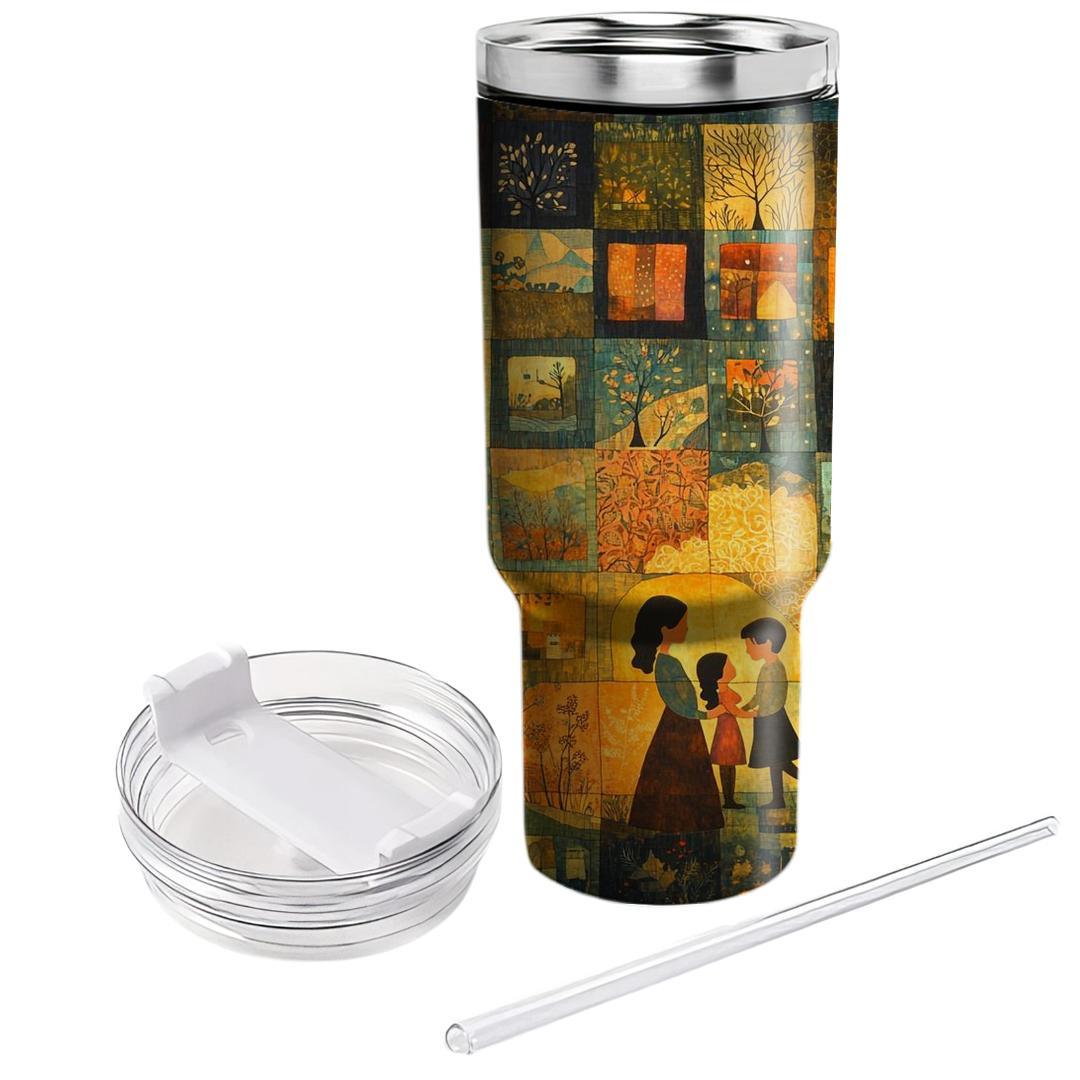 The Tapestry Of Time: Weaving Together Memories Of A Mother’s Love Tumblers With Lids