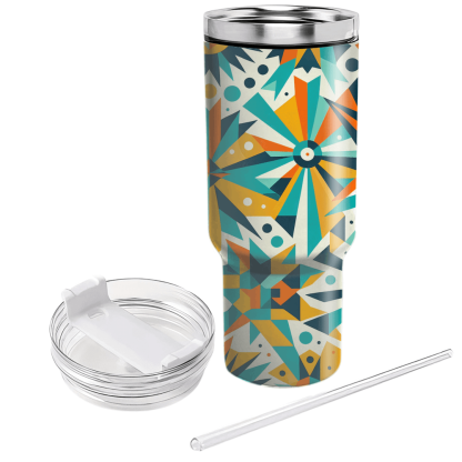 Geometric Starburst  Insulated Tumblers