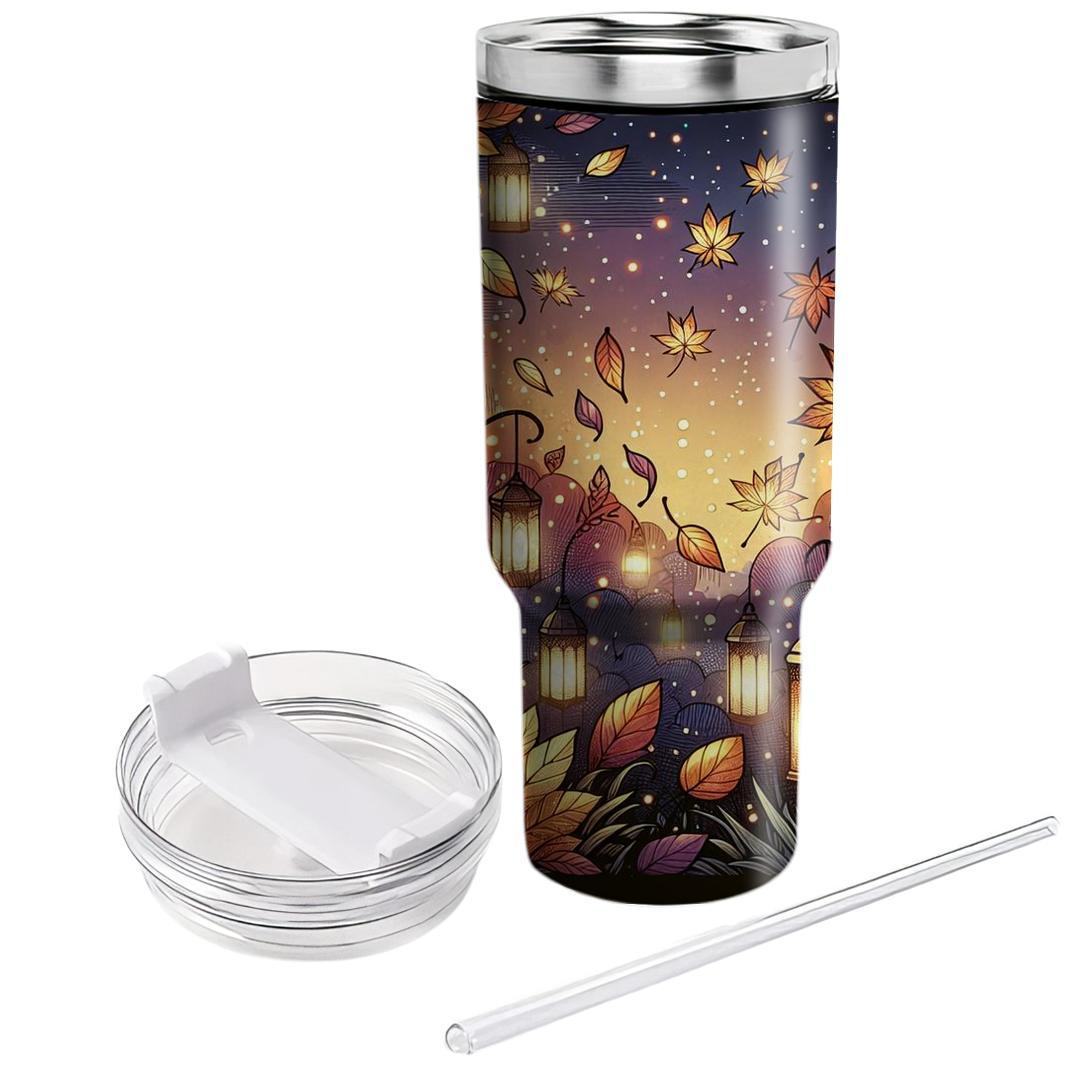 Autumn Lantern Glow Unique Tumblers
