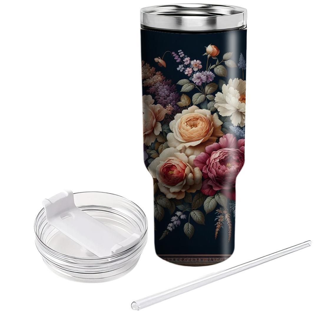 Exquisite Floral Tapestry  Unique Tumblers