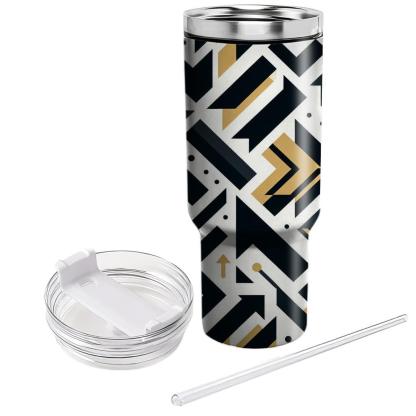 Seamless Geometric Arrow  Tumblers For Gifts
