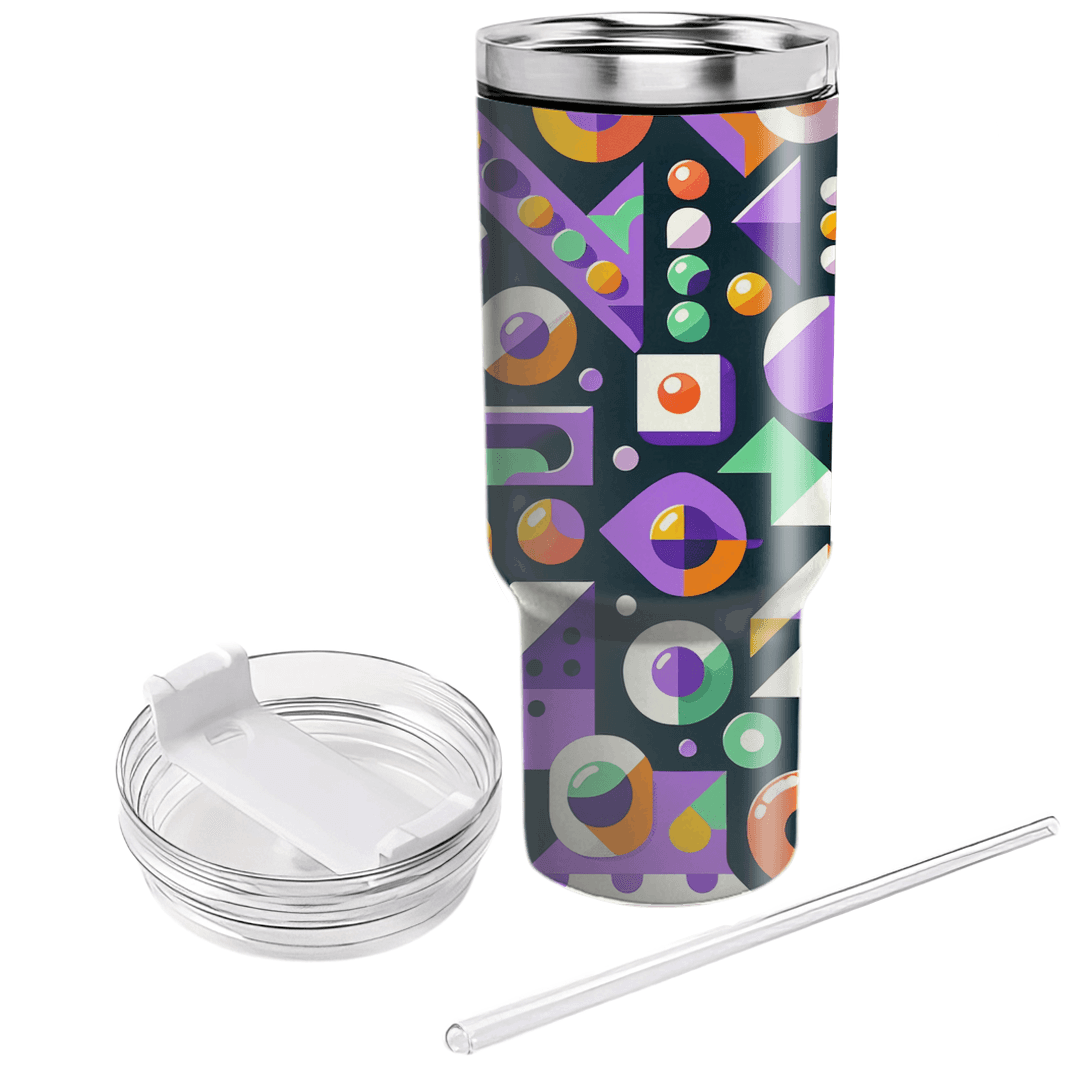 Playful Geometric Shapes Tumbler Cups