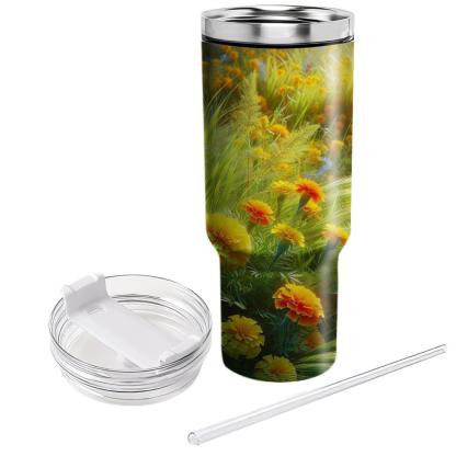 Marigold Meadow Delight  Tumbler Cups