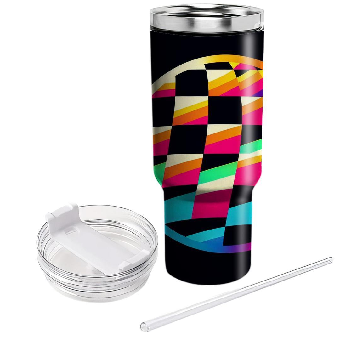 Radical Checkerboard  Insulated Tumblers