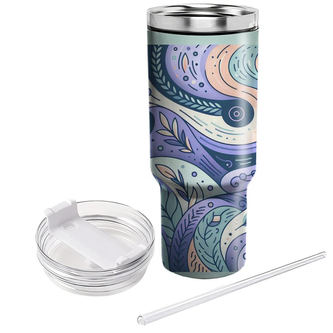 Mellow Pastel Blossoms  Travel Tumblers