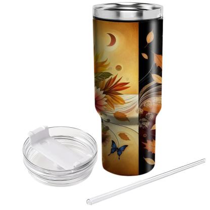 Harmony Of Seasons - Global Equinox  Tumblers With Lids
