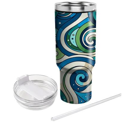 Abstract Spiral Design  Tumblers For Gifts
